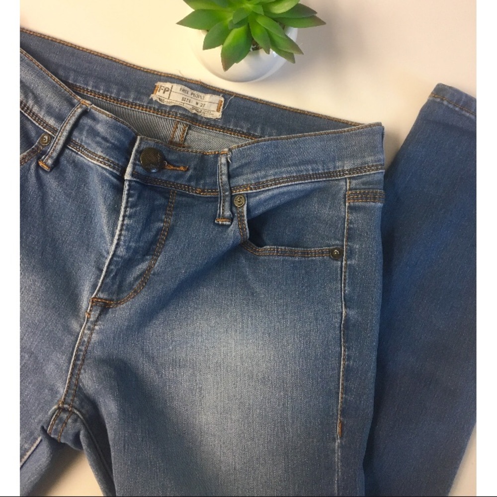 Free People Cropped Skinny Jeans